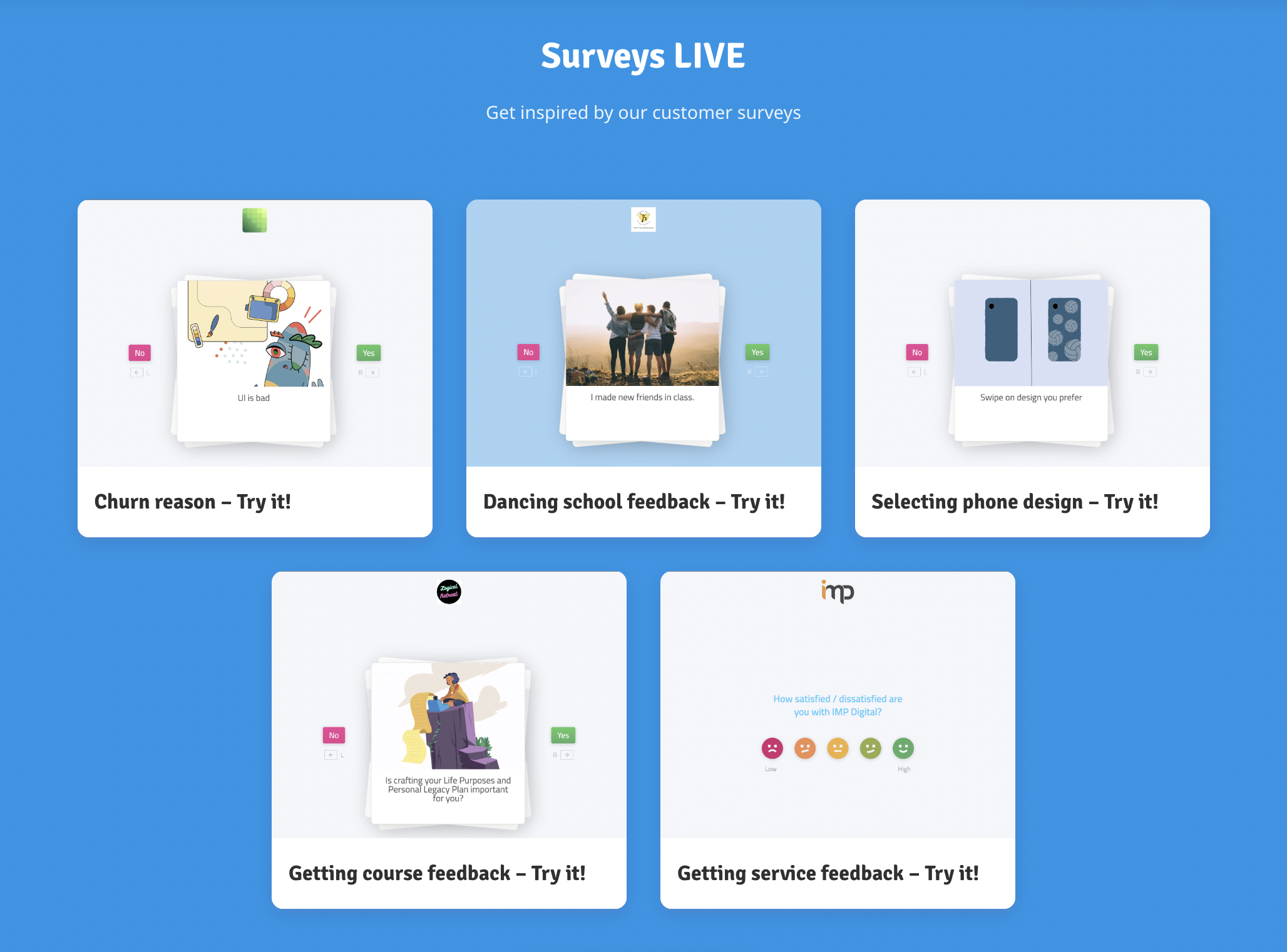 MetaSurvey showcases